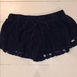 Navy Lace Roxy Shorts